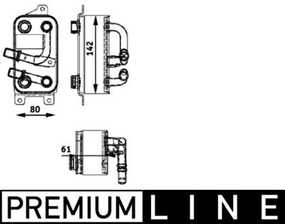 Eļļas radiators, Automātiskā pārnesumkārba MAHLE CLC 43 000P