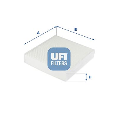Фильтр, воздух во внутренном пространстве UFI 53.256.00