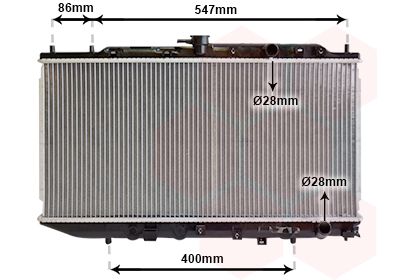Radiators, Motora dzesēšanas sistēma VAN WEZEL 25002047