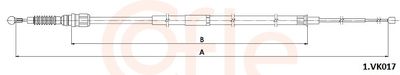 Тросик, cтояночный тормоз COFLE 92.1.VK017