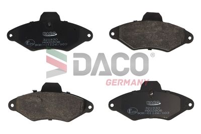 Комплект тормозных колодок, дисковый тормоз DACO 321930