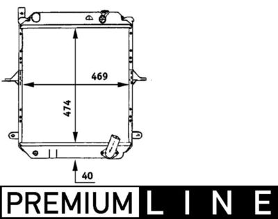 Радиатор, охлаждение двигателя MAHLE CR 724 000P