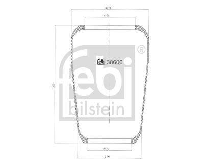 Pneimoatsperes spilvens, Pneimopiekare FEBI BILSTEIN 38606