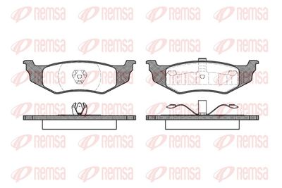 Комплект тормозных колодок, дисковый тормоз REMSA 0482.00