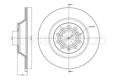 Bremžu diski METELLI 23-0865C