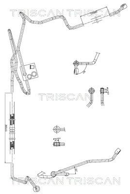 Гидравлический шланг, рулевое управление TRISCAN 8516 29007