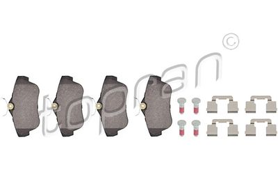 Bremžu uzliku kompl., Disku bremzes TOPRAN 722 494