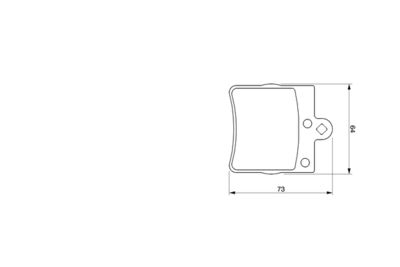 Bremžu uzliku kompl., Disku bremzes BOSCH 0 986 424 519