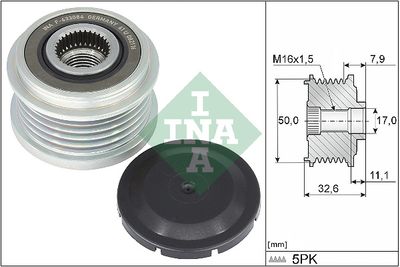 Ģeneratora brīvgaitas mehānisms Schaeffler INA 535 0359 10