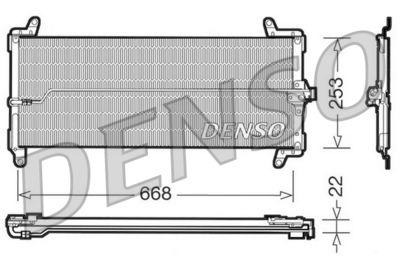 Конденсатор, кондиционер DENSO DCN09001