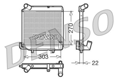 Radiators, Motora dzesēšanas sistēma DENSO DRM99003
