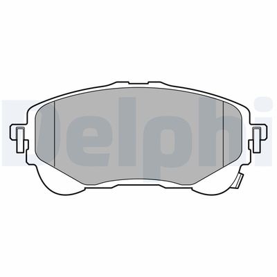 Комплект тормозных колодок, дисковый тормоз DELPHI LP3609