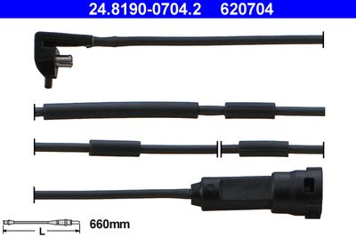 Indikators, Bremžu uzliku nodilums ATE 24.8190-0704.2