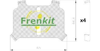 Pretčīkstēšanas plēve, Bremžu uzlikas FRENKIT 940327