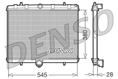 Радиатор, охлаждение двигателя DENSO DRM07060