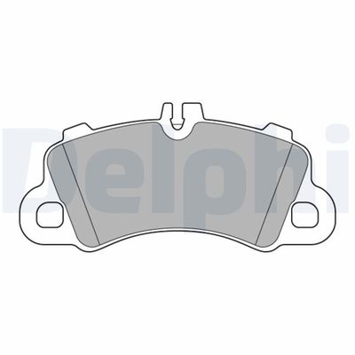 Комплект тормозных колодок, дисковый тормоз DELPHI LP3639