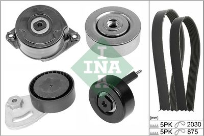 Ķīļrievu siksnu komplekts Schaeffler INA 529 0253 10