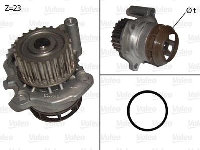 Водяной насос, охлаждение двигателя VALEO 506876