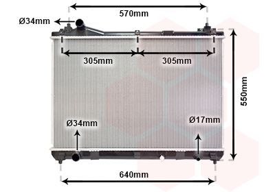 Radiators, Motora dzesēšanas sistēma VAN WEZEL 52002100
