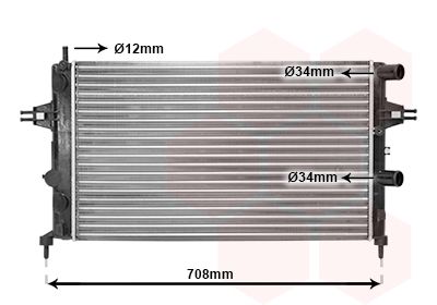 Radiators, Motora dzesēšanas sistēma VAN WEZEL 37002255