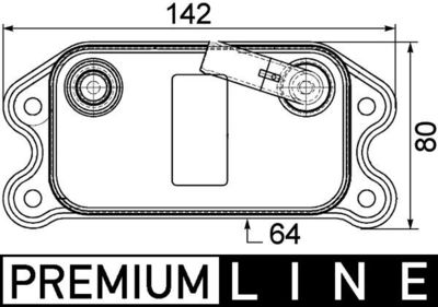 Eļļas radiators, Motoreļļa MAHLE CLC 70 000P