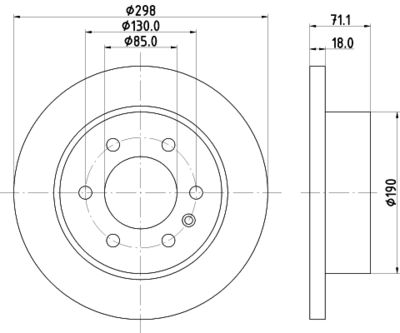 Bremžu diski HELLA PAGID 8DD 355 131-841
