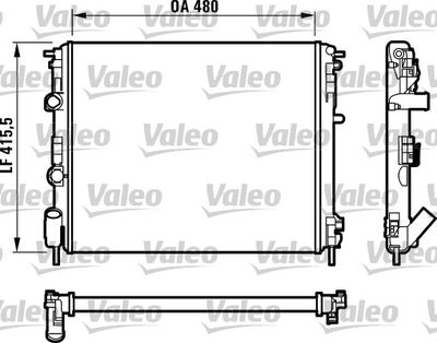 Radiators, Motora dzesēšanas sistēma VALEO 732720