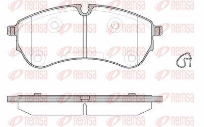 Комплект тормозных колодок, дисковый тормоз REMSA 1830.00