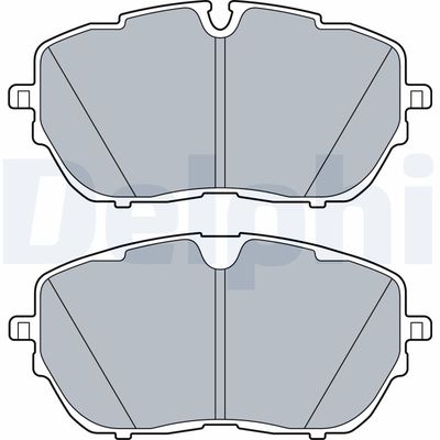 Комплект тормозных колодок, дисковый тормоз DELPHI LP3518