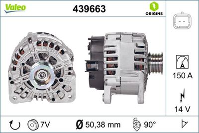 Генератор VALEO 439663
