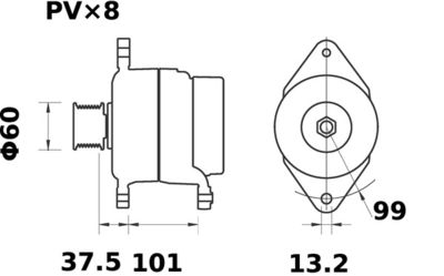 Ģenerators MAHLE MG 610