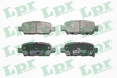 Bremžu uzliku kompl., Disku bremzes LPR 05P1862