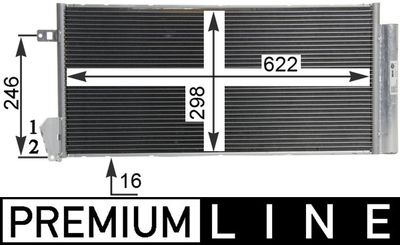Конденсатор, кондиционер MAHLE AC 634 000P
