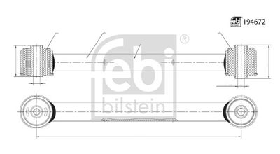 Neatkarīgās balstiekārtas svira, Riteņa piekare FEBI BILSTEIN 194672