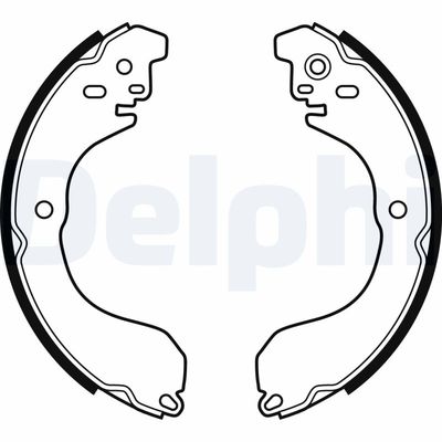 Bremžu loku komplekts DELPHI LS2088