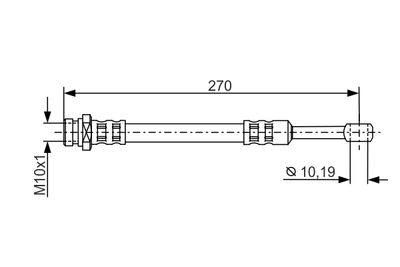 Тормозной шланг BOSCH 1 987 481 300