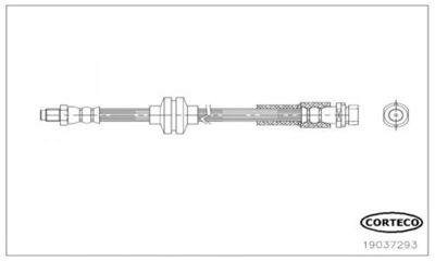 Тормозной шланг CORTECO 19037293
