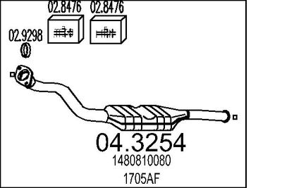 Катализатор MTS 04.3254