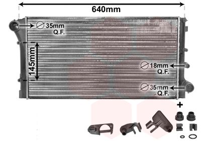Radiators, Motora dzesēšanas sistēma VAN WEZEL 17002292
