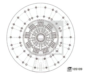Sajūga disks FEBI BILSTEIN 105109