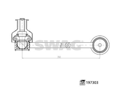 Тяга / стойка, стабилизатор SWAG 33 11 2557