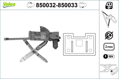 Стеклоподъемник VALEO 850032