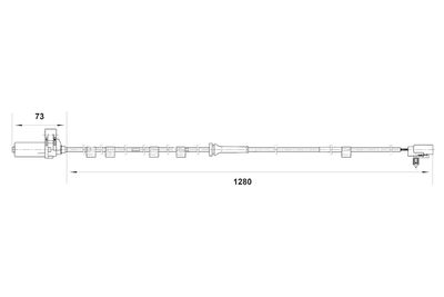 Датчик, частота вращения колеса BOSCH 0265006818