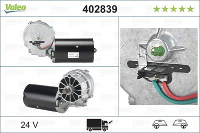 Stikla tīrītāju motors VALEO 402839