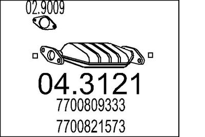 Катализатор MTS 04.3121