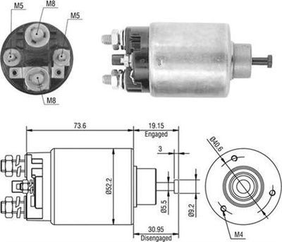 Ievilcējrelejs, Starteris MAGNETI MARELLI 940113050412