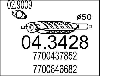 Катализатор MTS 04.3428