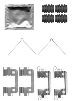Комплектующие, колодки дискового тормоза HELLA 8DZ 355 204-341