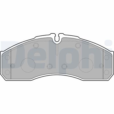 Bremžu uzliku kompl., Disku bremzes DELPHI LP2042