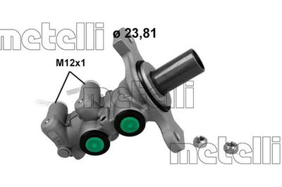 METELLI 051273 Galvenais bremžu cilindrs